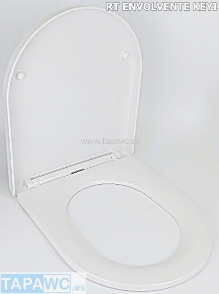 Asiento inodoro  RECTO DUROPLAST ENVOLVENTE meridian  KEYI RT36 tapawc standard
