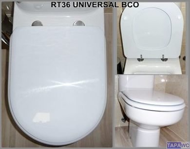 Tapa inodoro  RECTO RT36 dm tapawc standard