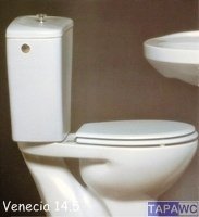 Asiento inodoro VENECIA 14,5 Fijo Tapawc Compatible Porsan