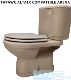 Asiento inodoro ALTAIR  tapawc compatible Jacob Delafon