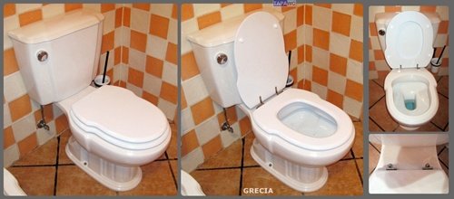 Asiento inodoro GRECIA tapawc compatible Sanitana AMORTIGUADO
