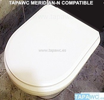 Asiento inodoro MERIDIAN-N Tapawc Compatible Fijo Roca