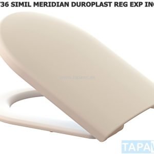 Tapa Wc RT36 MERIDIAN simil duroplast anclaje regulable inox expansor -ultima color ROSA CLARO