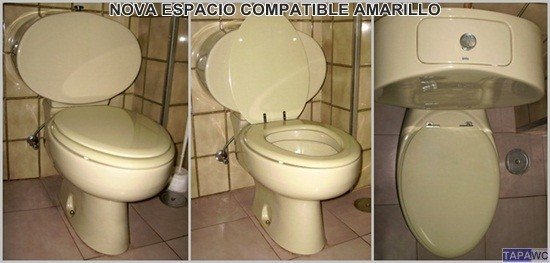 Asiento inodoro NOVA ESPACIO tapawc compatible Gala AMORTIGUADO