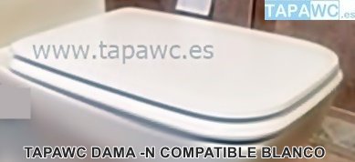 Asiento inodoro DAMA-N compatible tapawc Roca  AMORTIGUADO