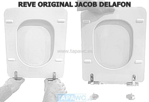 Asiento inodoro REVE amortiguado Blanco original tapawc Jacob Delafon
