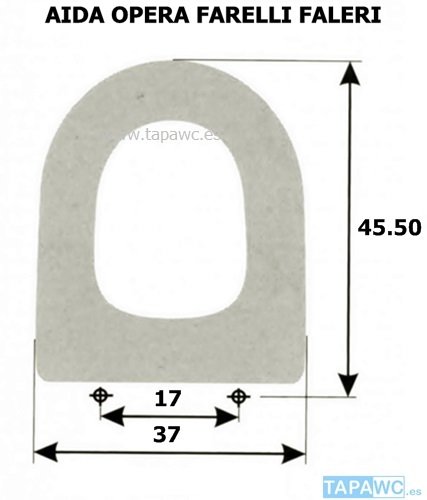 Asiento AIDA Farelli Adria Faleri tapawc compatible facis amortiguado