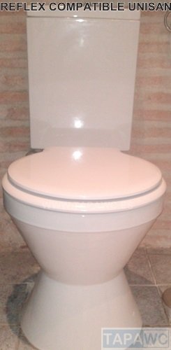 Asiento inodoro REFLEX fijo tapawc compatible Unisan Sanindusa