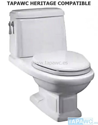 Asiento inodoro HERITAGE tapawc compatible Porcher ideal standard
