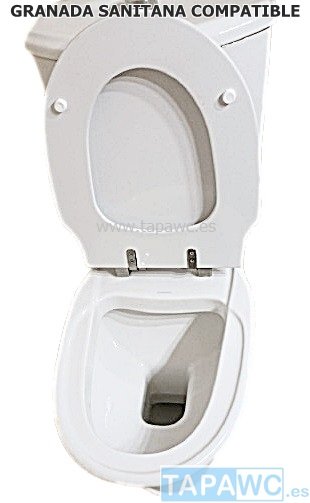 Asiento inodoro GRANADA SANITANA amortiguado tapawc compatible