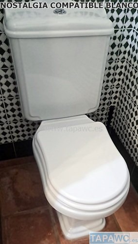 Asiento inodoro NOSTALGIA tapawc compatible Gala AMORTIGUADO