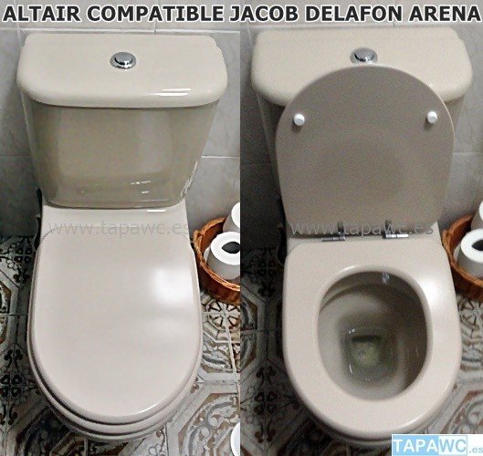 Asiento inodoro ALTAIR  tapawc compatible Jacob Delafon