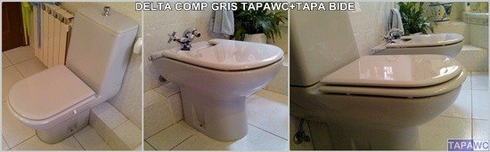 Asiento inodoro DELTA Tapawc Compatible Porsan Sangra