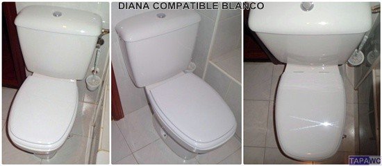 Asiento inodoro DIANA tapawc compatible Gala AMORTIGUADO