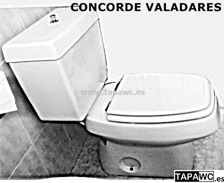 Asiento inodoro CONCORDE tapawc compatible Valadares AMORTIGUADO