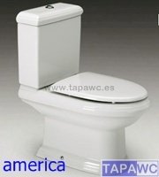 Asiento inodoro AMERICA Tapawc Compatible Fijo Roca