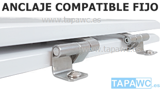 Asiento inodoro ANTALIA Tapawc Compatible Fijo Ideal Standard