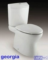 Asiento inodoro GEORGIA tapawc compatible Roca AMORTIGUADO