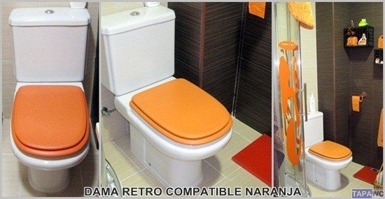Asiento inodoro DAMA RETRO tapawc compatible Roca