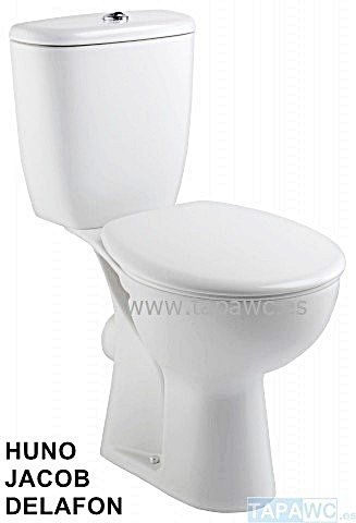Asiento inodoro HUNO MIDEO tapawc compatible Jacob Delafon AMORTIGUADO