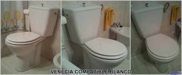 Asiento inodoro VENECIA Fijo Tapawc Compatible Porsan Sangrá