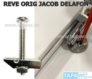 Asiento inodoro REVE amortiguado Blanco original tapawc Jacob Delafon