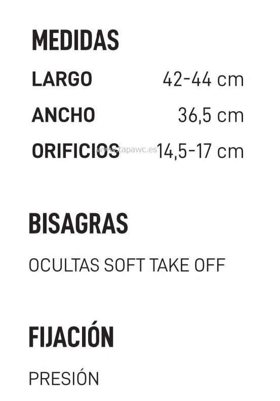 Asiento CALA SIMIL VICTORIA RD AMORTIGUADO tapawc standard