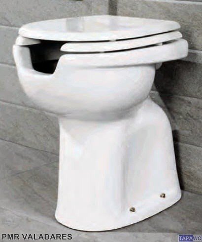 Asiento inodoro PMR tapawc compatible Valadares HERRADURA