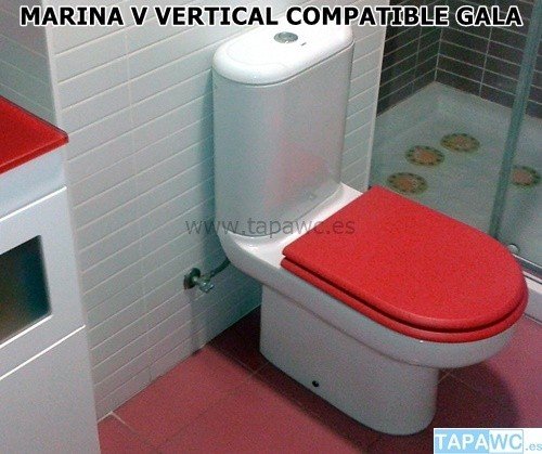 Asiento inodoro MARINA V tapawc compatible Gala AMORTIGUADO