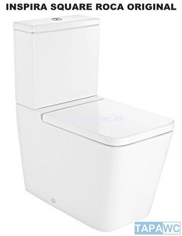 Asiento inodoro INSPIRA SQUARE compatible tapawc Roca AMORTIGUADO