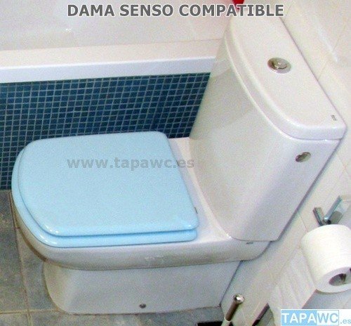 Asiento inodoro DAMA SENSO tapawc compatible Roca AMORTIGUADO