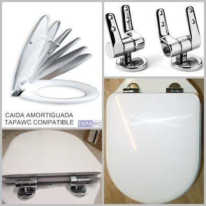 Asiento inodoro MERIDIAN-N COMPACTO tapawc compatible Roca AMORTIGUADO
