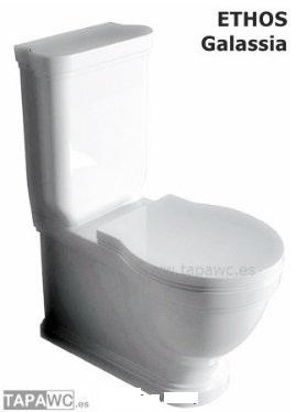 Asiento inodoro ETHOS tapawc compatible GALASSIA