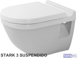 Asiento inodoro STARCK3 41 COMPACTO SUSPENDIDO tapawc compatible Duravit AMORTIGUADO
