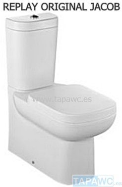 Asiento inodoro REPLAY amortiguado Blanco tapawc original Jacob Delafon