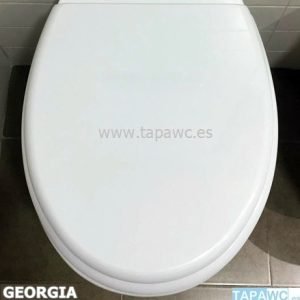 Asiento inodoro GEORGIA tapawc compatible Roca AMORTIGUADO