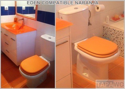 Asiento inodoro EDEN tapawc compatible amortiguado Cifial
