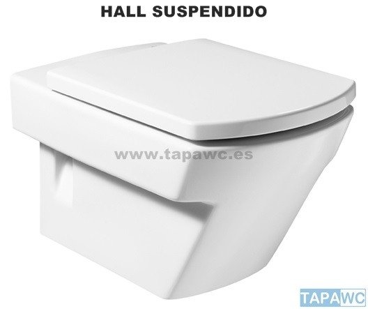 Asiento inodoro HALL SUSPENDIDO d.o.20 tapawc compatible Roca AMORTIGUADO