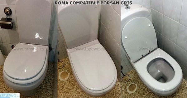 Asiento inodoro ROMA Fijo Tapawc Compatible Porsan Sangra