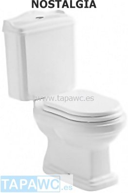 Asiento inodoro NOSTALGIA Blanco original tapawc Gala