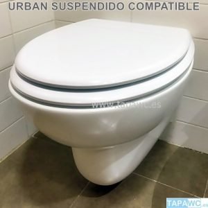 Asiento inodoro URBAN SUSPENDIDO tapawc AMORTIGUADO compatible Noken