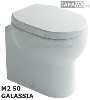 Asiento inodoro M2 - 50 CMS tapawc amortiguado compatible GALASSIA