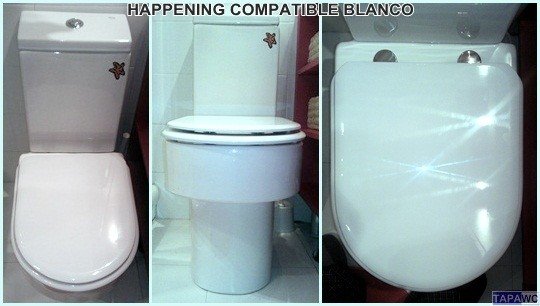 Asiento inodoro HAPPENING tapawc compatible Roca