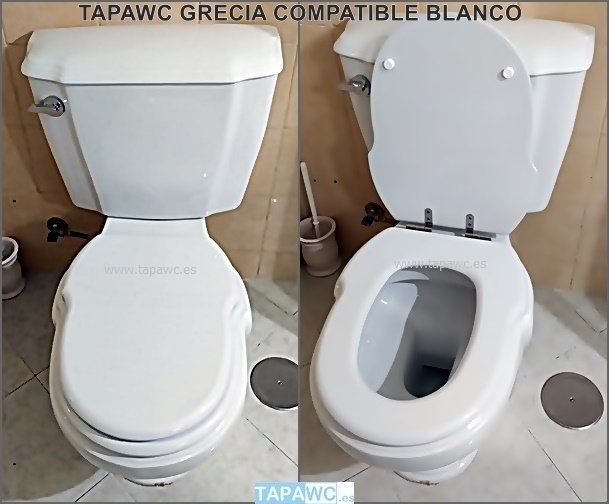 Asiento inodoro GRECIA tapawc compatible Sanitana - Imagen 5