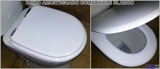 Asiento inodoro DOMO tapawc compatible Sangra AMORTIGUADO