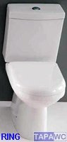 Asiento inodoro RING amortiguado tapawc compatible Althea