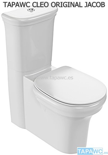 Asiento inodoro CLEO amortiguado Blanco tapawc original Jacob Delafon