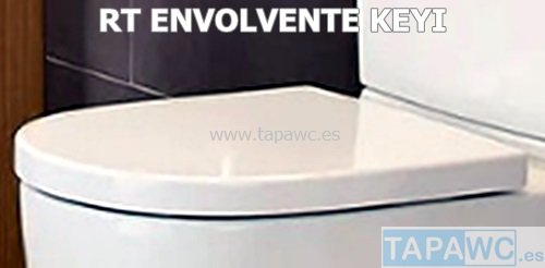 Asiento inodoro  RECTO DUROPLAST ENVOLVENTE meridian  KEYI RT36 tapawc standard