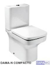 Asiento inodoro DAMA-N COMPACTO compatible tapawc Roca