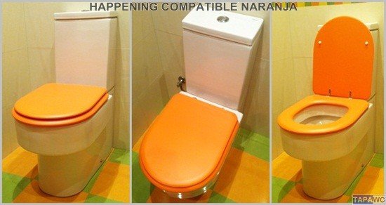 Asiento inodoro HAPPENING tapawc compatible Roca